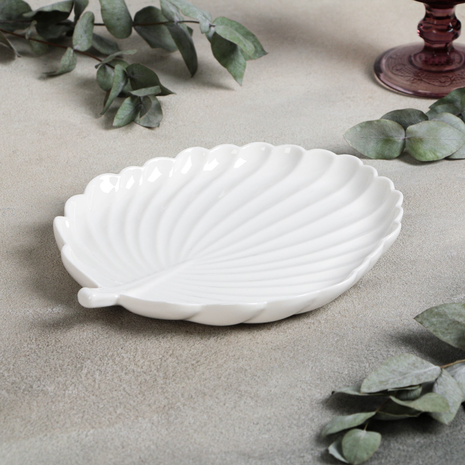 Блюдо для подачи "Бланш. Герань" 22.4 см   9216739