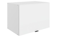 БАРИСТА Шкаф навесной L500 H360 (1 дв. гл. гориз.) (белый/милк матовый)