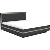Анона 9 Кровать с основанием металл 1600*2000 Антрацит/Дуб Сонома/
