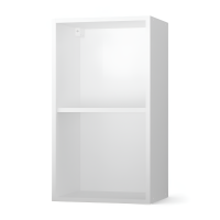 НОВА  Корпус шкафа настенного 1-но дверного 400 / Белый