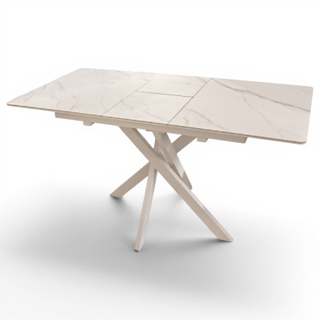 Стол кухонный Касабланка-1С PVC белый/White marble