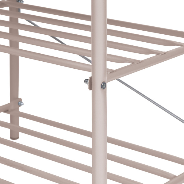 Банкетка 1 для обуви (арт. Б1-1/БЖ) Бежевый металлик/Винислкожа Слоновая кость