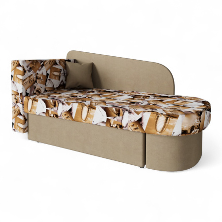 Диван-кровать "Лидер 1"  СITY MY 005 C-2/ MY 1079 C-2 ПРАВАЯ 