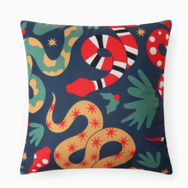 Подушка Этель "Террариум"  Этель 40х40 см, велюр