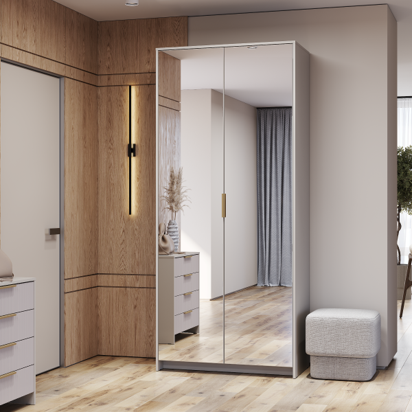 Пандора Шкаф ШК-05 2дв/зеркало/Кашемир