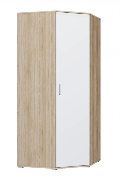 Шкаф ШУ Лайт (угловой) белый/корпус дуб сонома