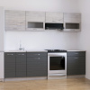 Кухня РУМБА №5/1  Ясень/Графит
