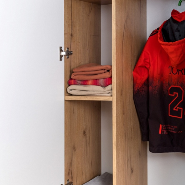 ЛОЙС 92 Шкаф 2дв для одежды и белья Корпус+ Фасад белый