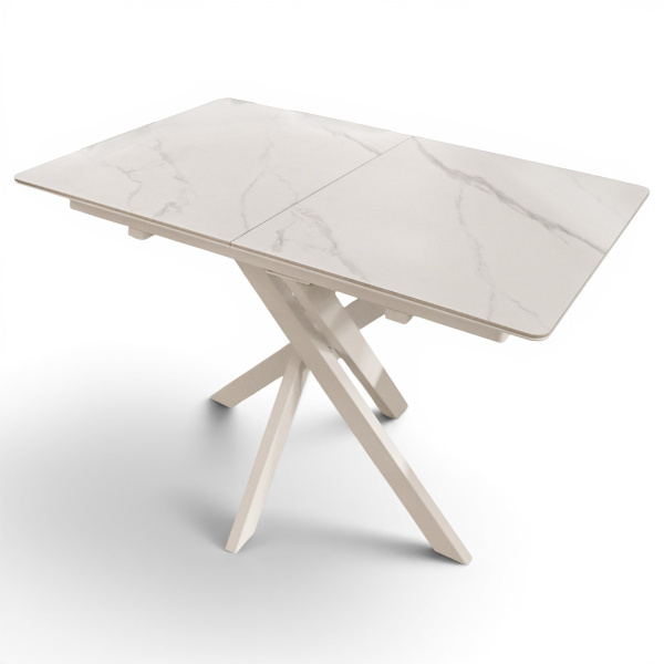 Стол кухонный Касабланка-1С PVC белый/White marble