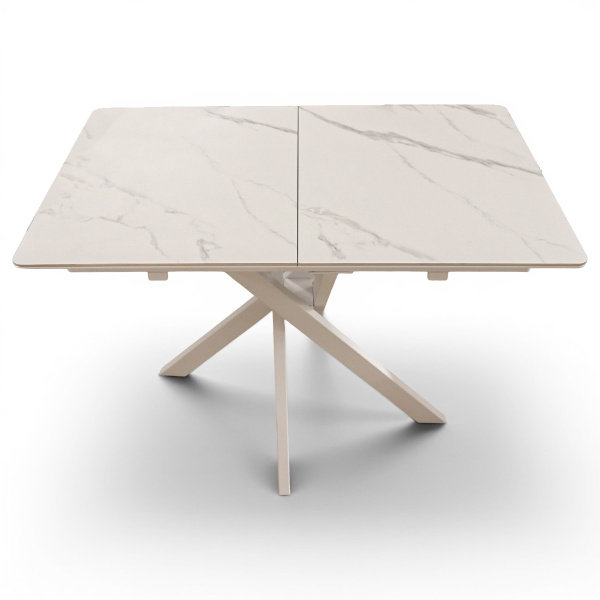 Стол кухонный Касабланка-1С PVC белый/White marble