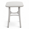 Табурет Классик Кожзам Белый/ Металл Белый