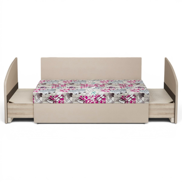 Диван малогабаритный  "Лидер 1/2" OWL pink + Cabrio 3