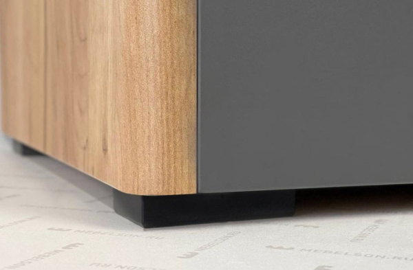 Шкаф 3-х дверный Адам с зеркалом Дуб Крафт золотой/Графит