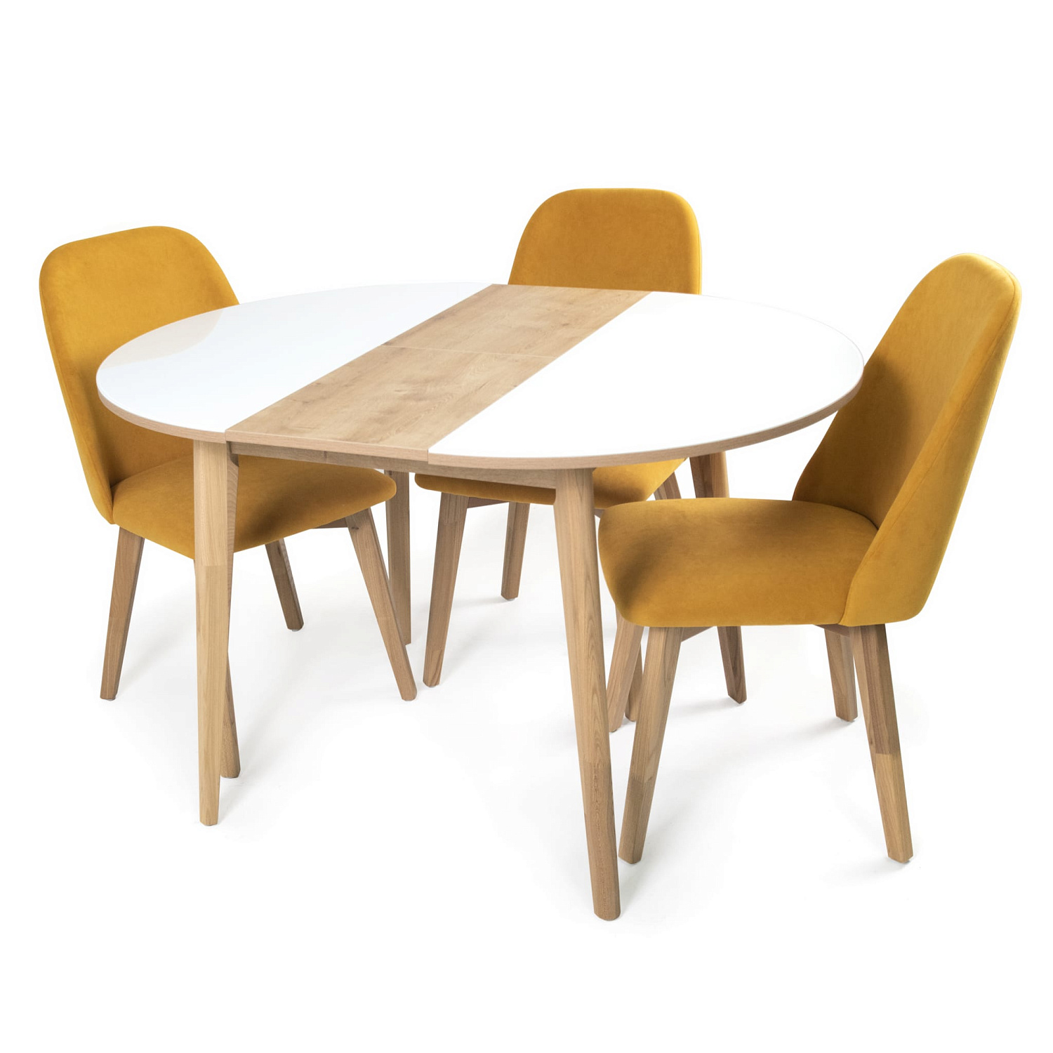 Стол Марс-2 белый/морилка