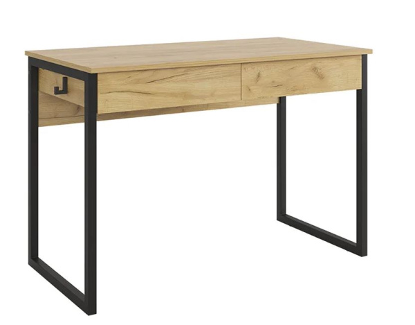 Юниор стол (дуб крафт золотой/чёрный муар) 