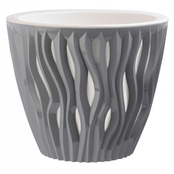 Кашпо "Вдохновение" (4,5л.) Цв. Серый жемчуг (Арт. КШ-9