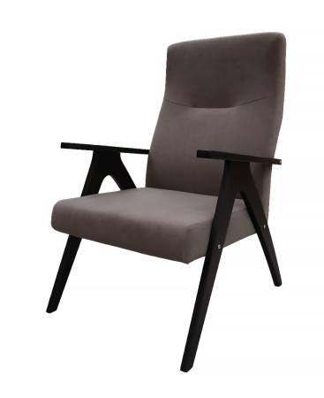 Кресло "ОСКАР" (каркас Орех, ткань Твист 5, коричневый)