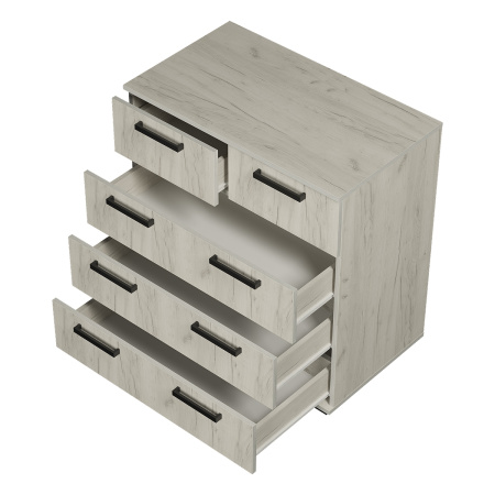 Комод Стандарт № 5 NEW  Дуб крафт белый