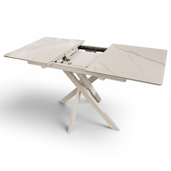 Стол кухонный Касабланка-1С PVC белый/White marble
