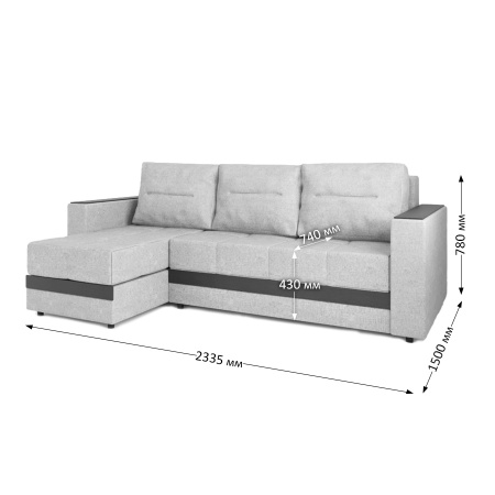 Диван угловой Лидер 10 S 2270-6
